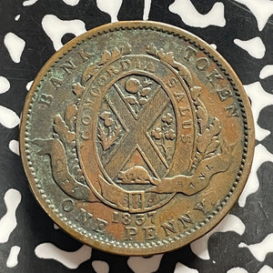 1837 Lower Canada 1 Penny Token Lot#T4522