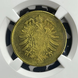 U/D Canada Gesangverein Tuetonia 5 Cents Token NGC MS63 Lot#G848 Choice UNC!
