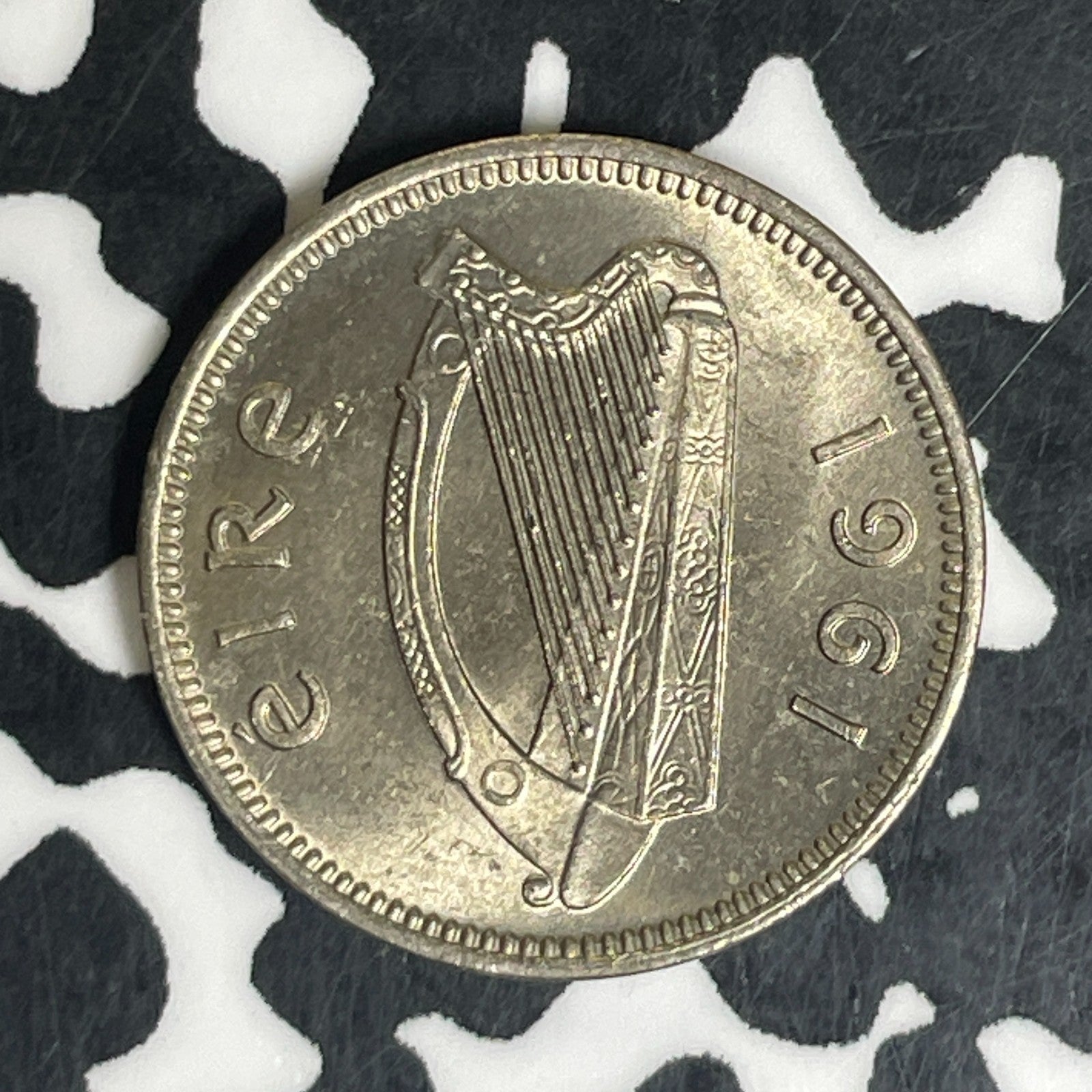 1961 Ireland 3 Pence Threepence Lot#C6287 High Grade! Beautiful!