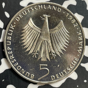 1982-F West Germany 5 Mark Lot#E7879 Proof!