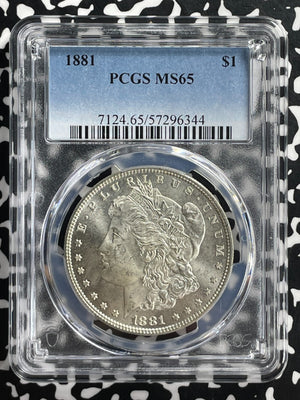 1881 U.S. $1 Morgan Dollar PCGS MS65 Lot#G358 Silver! Gem BU!