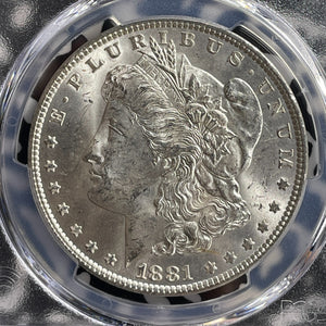 1881 U.S. $1 Morgan Dollar PCGS MS63 Lot#G576 Silver! Choice UNC!
