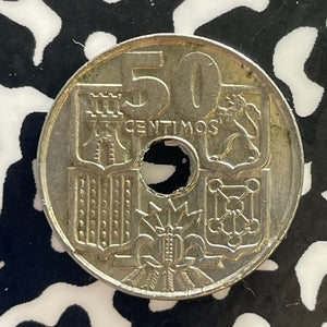 1949 (56) Spain 50 Centimos Lot#T3008 High Grade! Beautiful!