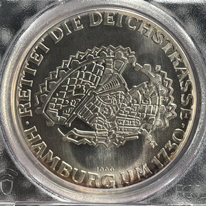 (1974) West Germany Hamburg Commemorative Medal PCGS MS68 Lot#GV678 Silver!