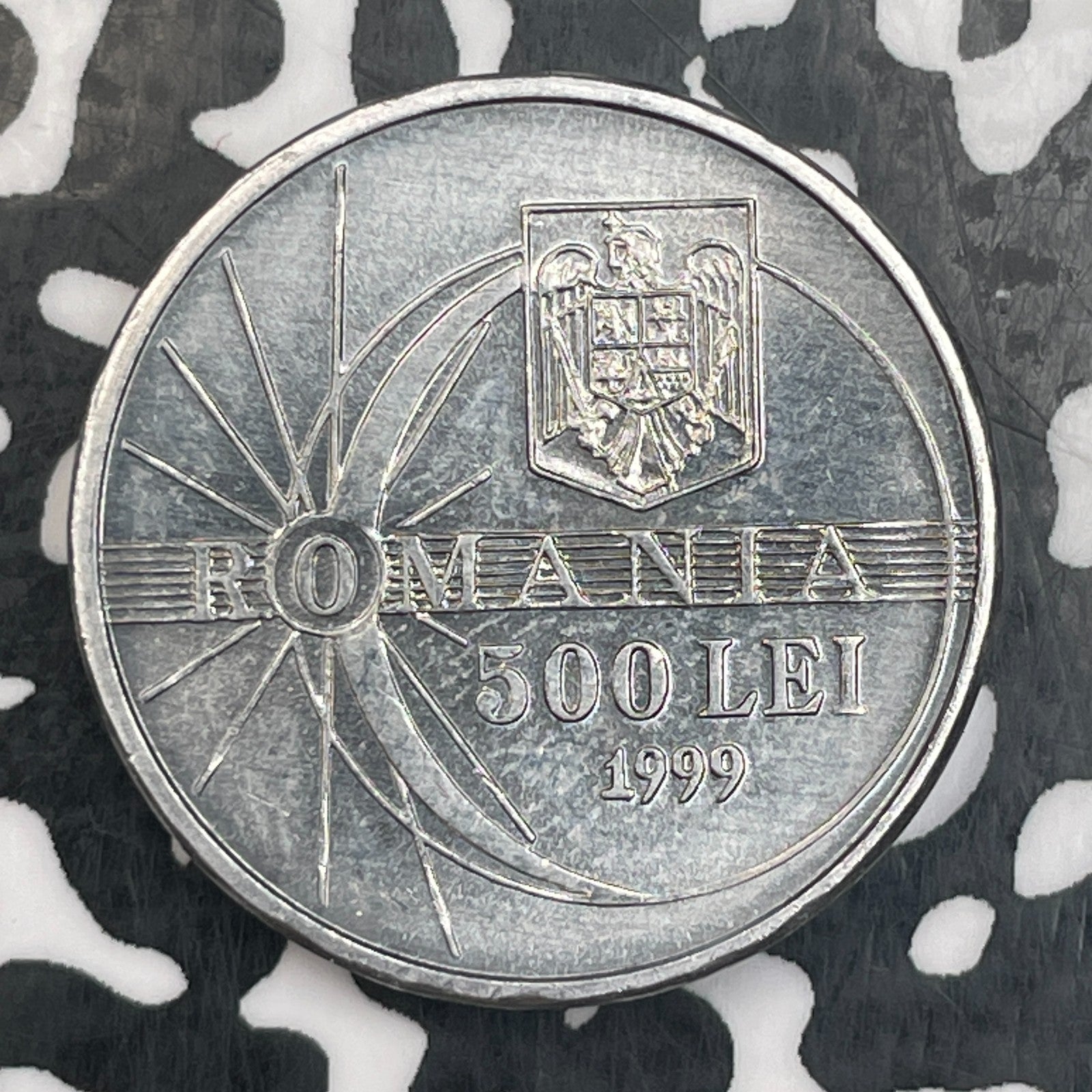 1999 Romania 500 Lei Lot#N0059 High Grade! Beautiful! KM#146 Solar Eclipse