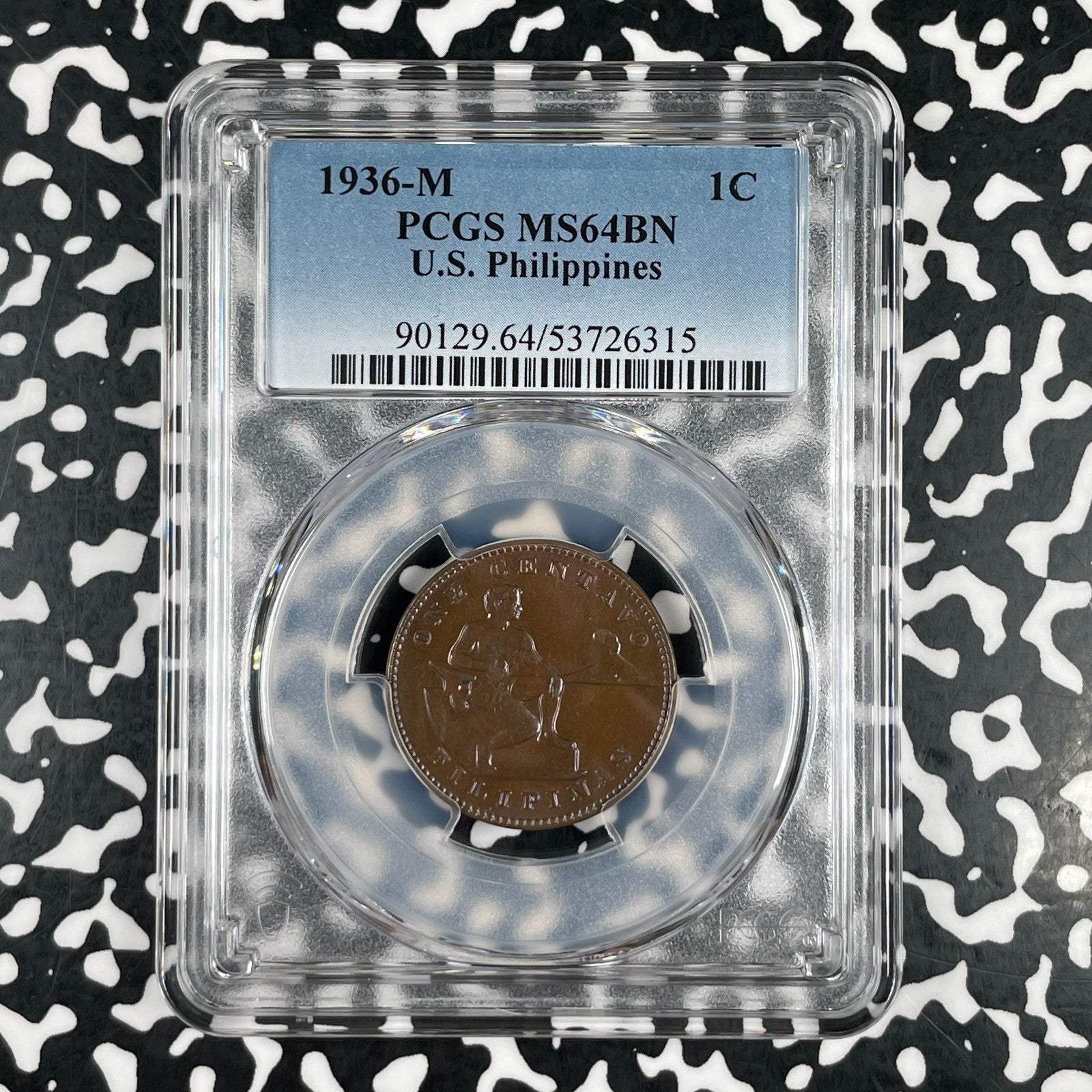 1936-M U.S. Philippines 1 Centavo PCGS MS64BN Lot#G3857 Choice UNC!