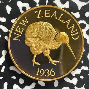 1936 New Zealand Edward VIII Fantasy Crown Lot#C0082 KM#X3