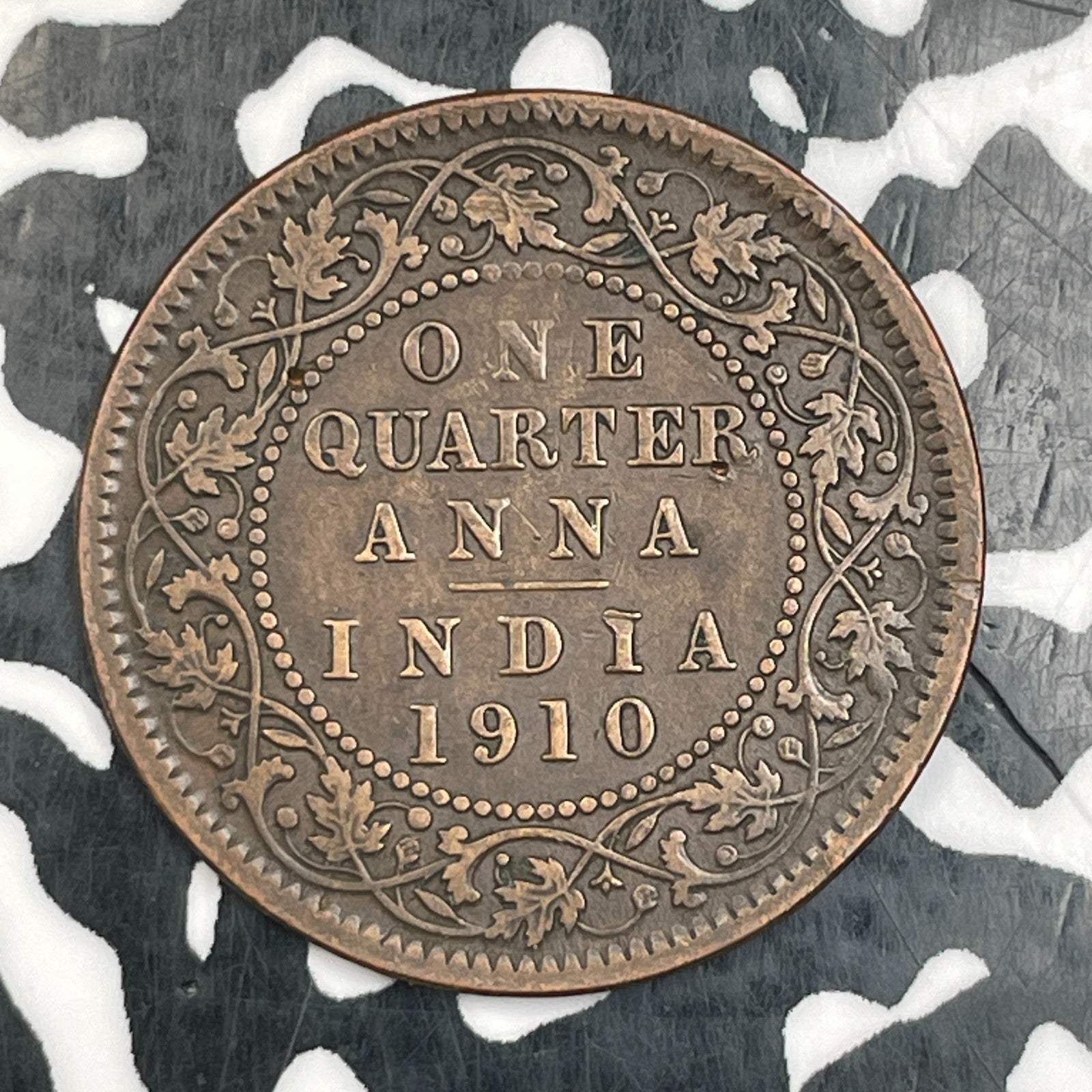 1910 India 1/4 Anna Lot#F9963