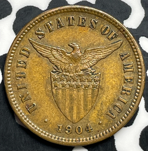 1904 U.S. Philippines 1/2 Centavo Half Centavo Lot#T9879