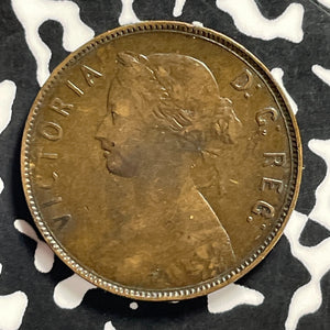 1880 Newfoundland Large Cent Lot#C0025 Nice! Round "0"