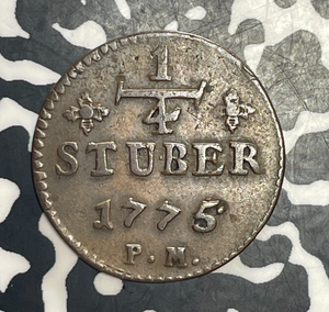 1775-PM Germany Julich-Berg 1/4 Stuber Lot#T6430