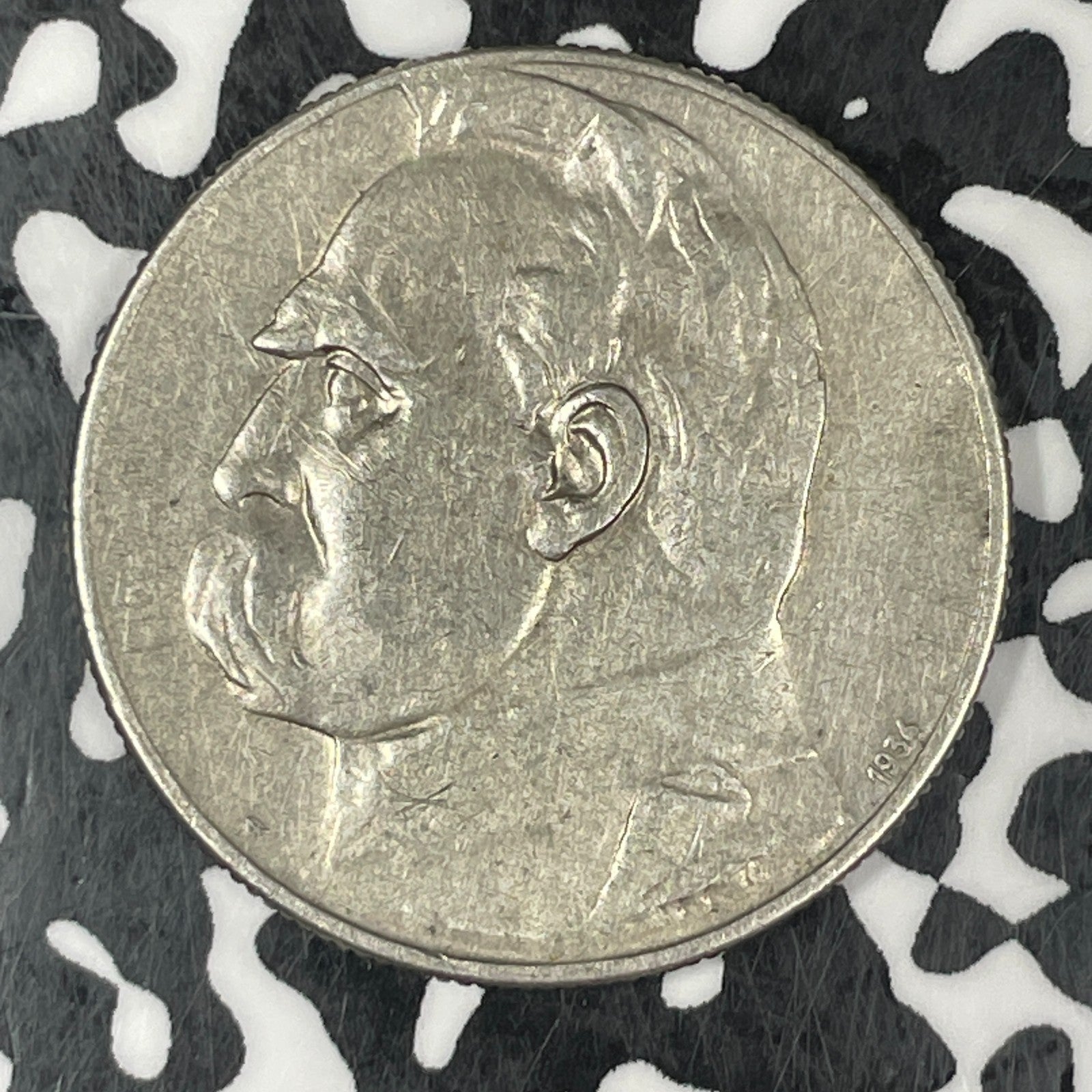 1934 Poland Rifle Corps 5 Zlotych Lot#JM0500 Silver! Y#25