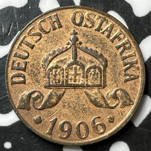 1906-J German East Africa 1/2 Heller Half Heller Lot#D7719 Old Cleaning