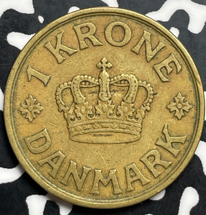 1936-NGJ Denmark 1 Krone Lot#T9870