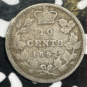 1892 Canada 10 Cents Lot#E0909 Silver!