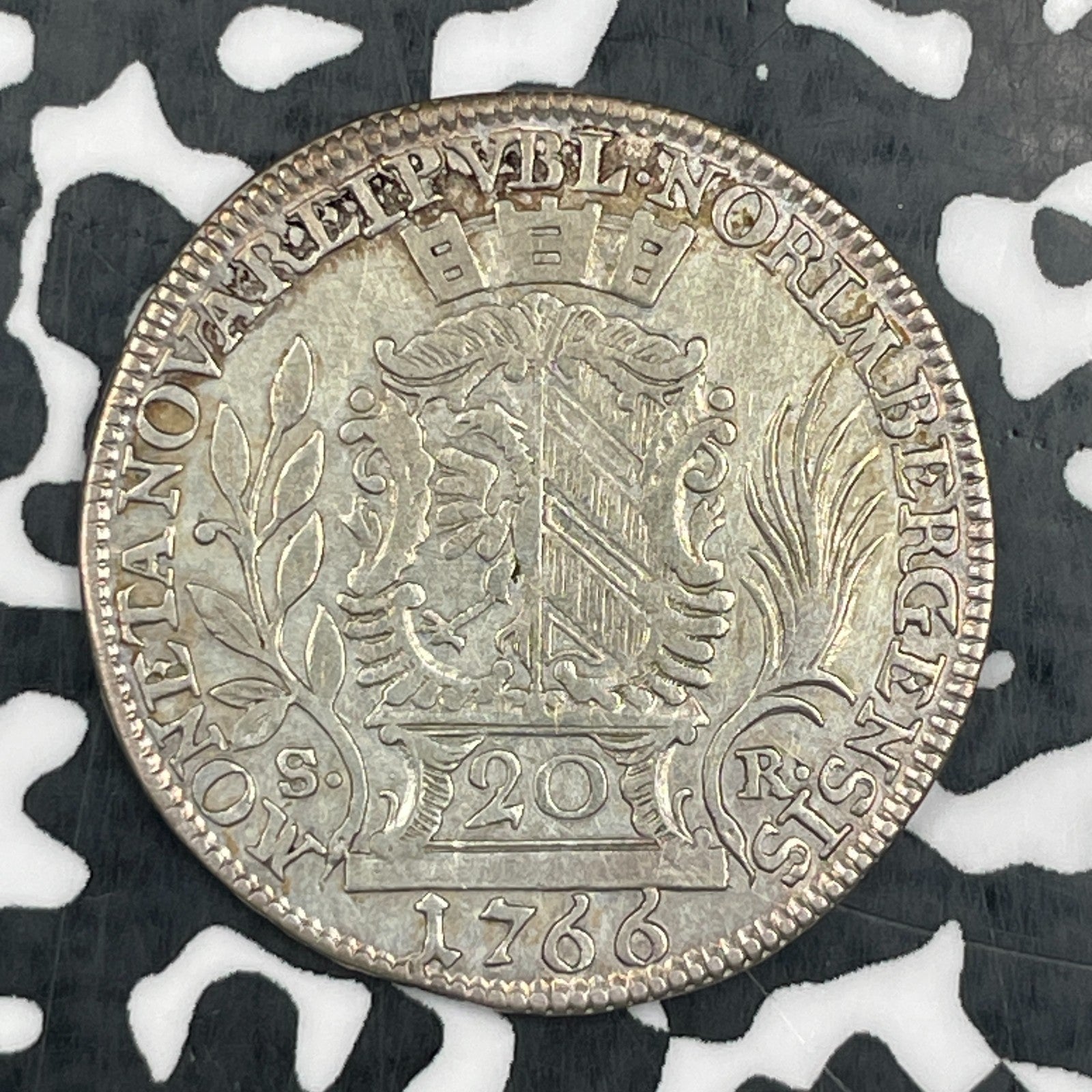 1766 Germany Nurnberg 20 Kreuzer Lot#JM2159 Silver!