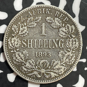 1893 South Africa 1 Shilling Lot#T1170 Silver!