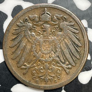 1890-G Germany 1 Pfennig Lot#E9051 Better Date