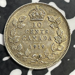 1919 Canada 10 Cents Lot#E8544 Silver! Nice!