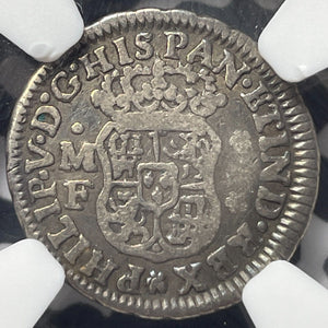 1740-Mo MF Mexico 1/2 Real NGC VF30 Lot#G7032 Silver!