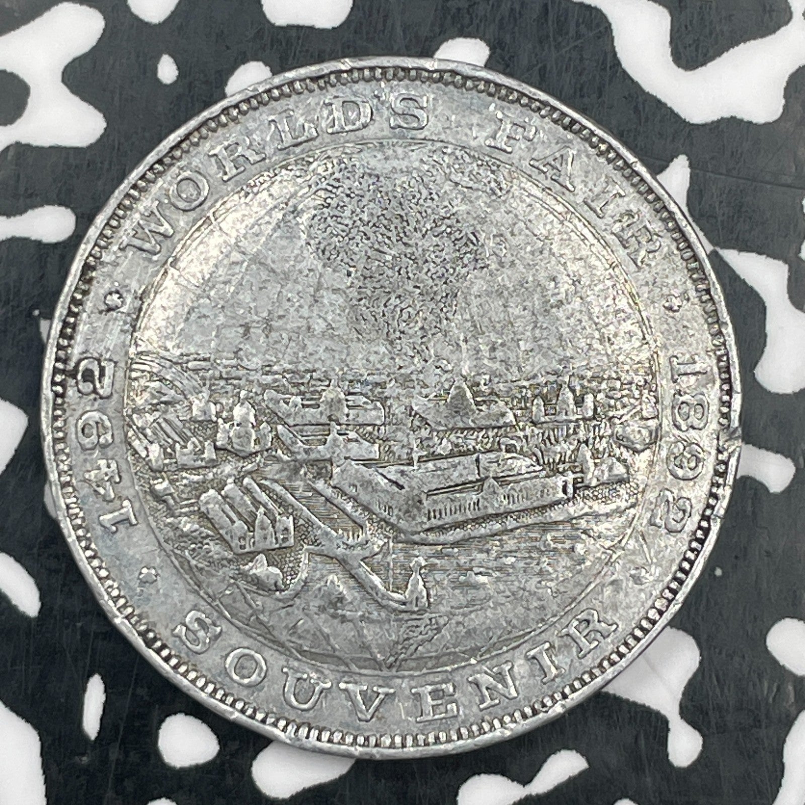 1892-1893 United States Chicago World's Fair Aluminum Token Lot#F9037 31mm
