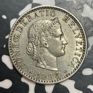 1883-B Switzerland 20 Rappen Lot#T2499 Nice!