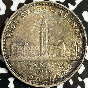 1939 Canada $1 Dollar Lot#D6931 Large Silver Coin! High Grade! Beautiful!