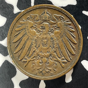 1906-J Germany 2 Pfennig Lot#T4228 Better Date