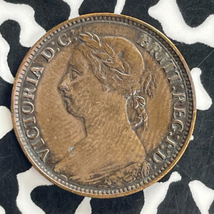 1885 Great Britain Farthing Lot#C1208 Old Cleaning