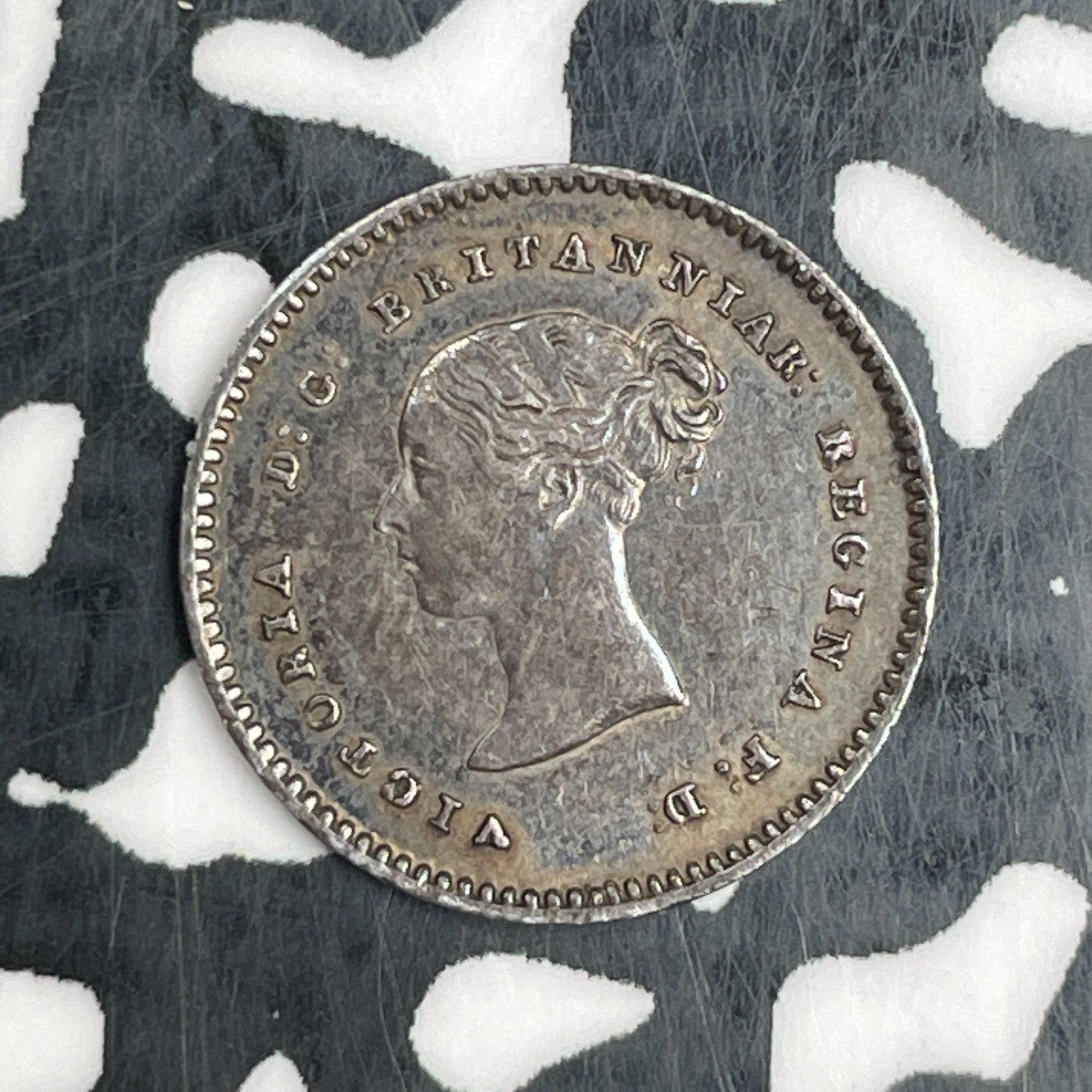 1876 Great Britain Maundy 2 Pence Lot#N1753 Silver! Nice! 6,655 Minted