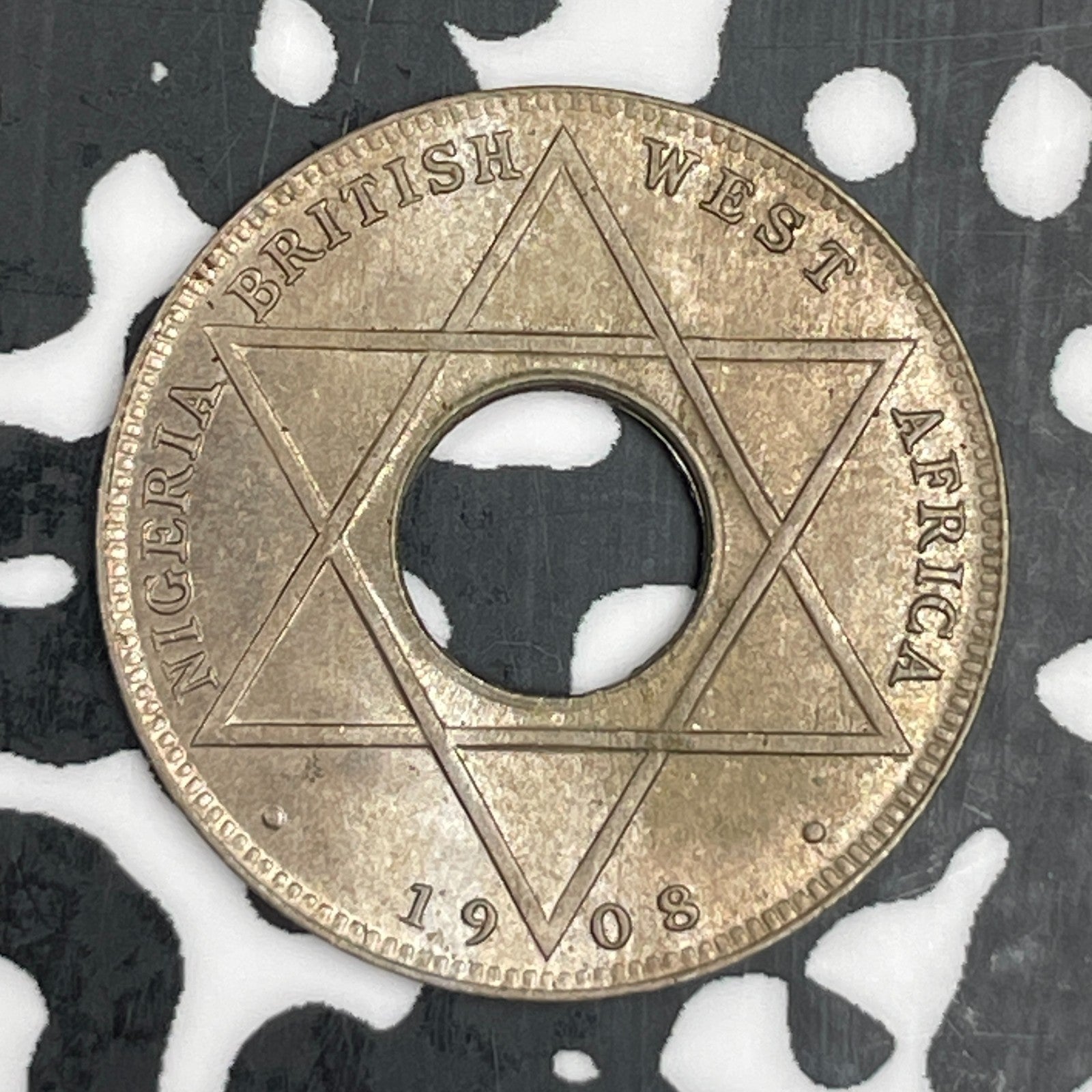 1908 British West Africa 1/10 Penny Lot#N0279 High Grade! Beautiful!