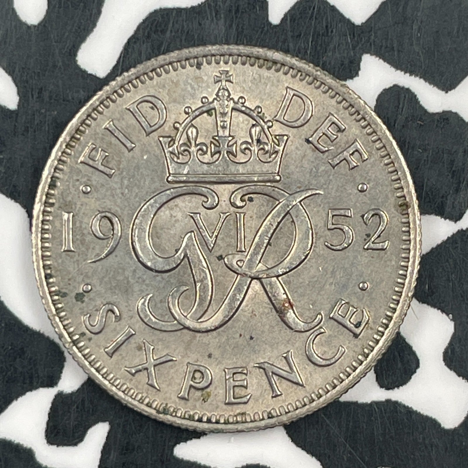 1952 Great Britain 6 Pence Sixpence Lot#F5549 Nice! Key Date!