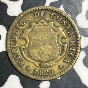 1920 Costa Rica 10 Centimos Lot#T2770