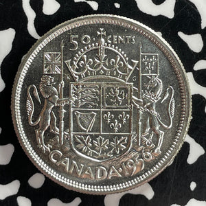 1956 Canada 50 Cents Lot#T7487 Silver! High Grade! Beautiful!