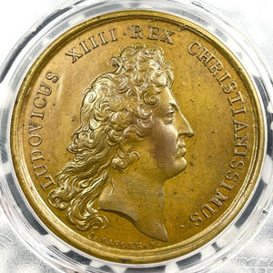 "1670" France Conquest Of Lorraine Restrike Medal PCGS SP63 Lot#G7934 Divo-115