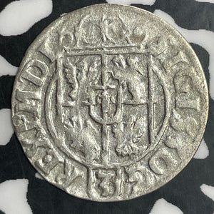 1622 Poland 1/24 Thaler Lot#E9690 Silver! Nice!