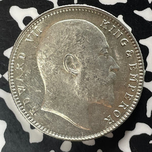 1905 India 1 Rupee Lot#JM9394 Silver! High Grade! Beautiful!