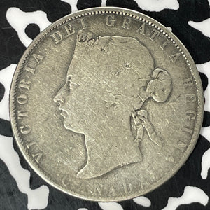 1870-LCW Canada 50 Cents Lot#JM9370 Silver!