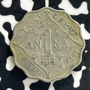 1910 India 1 Anna Lot#C1257