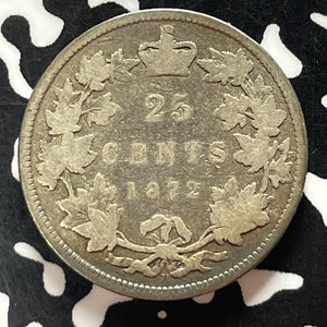 1872-H Canada 25 Cents Lot#T5041 Silver!