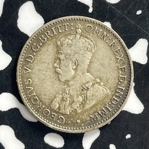 1934 Australia 3 Pence Threepence Lot#C0765 Silver!