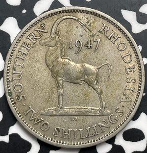 1947 Southern Rhodesia 2 Shillings Lot#T9881