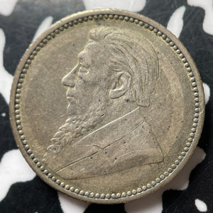 1893 South Africa 6 Pence Sixpence Lot#MK188 Silver!