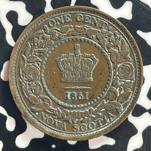 1861 Nova Scotia Large Cent Lot#T7966 Nice!