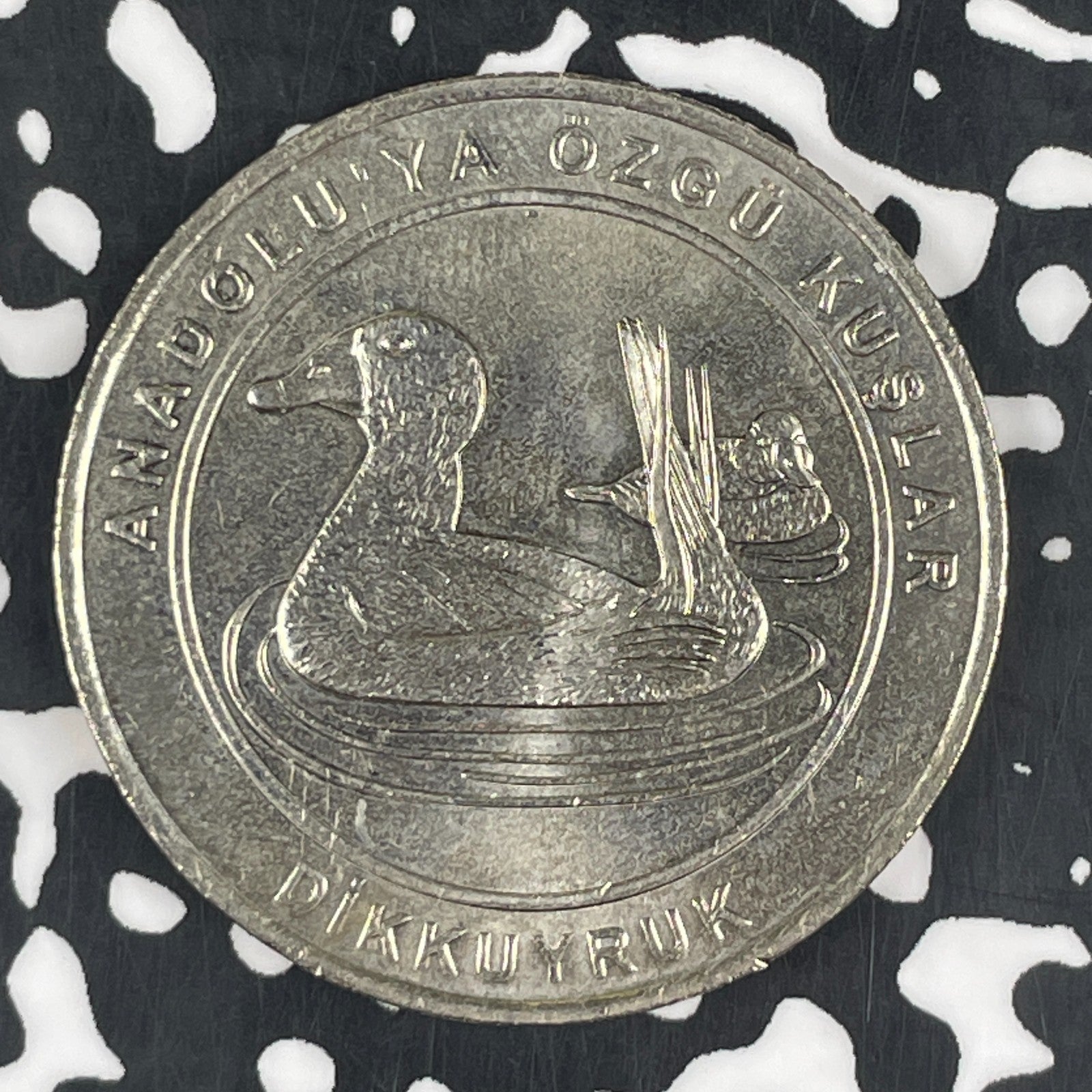 2018 Turkey 1 Kurus Lot#F1005 High Grade! Beautiful! White-Headed Duck