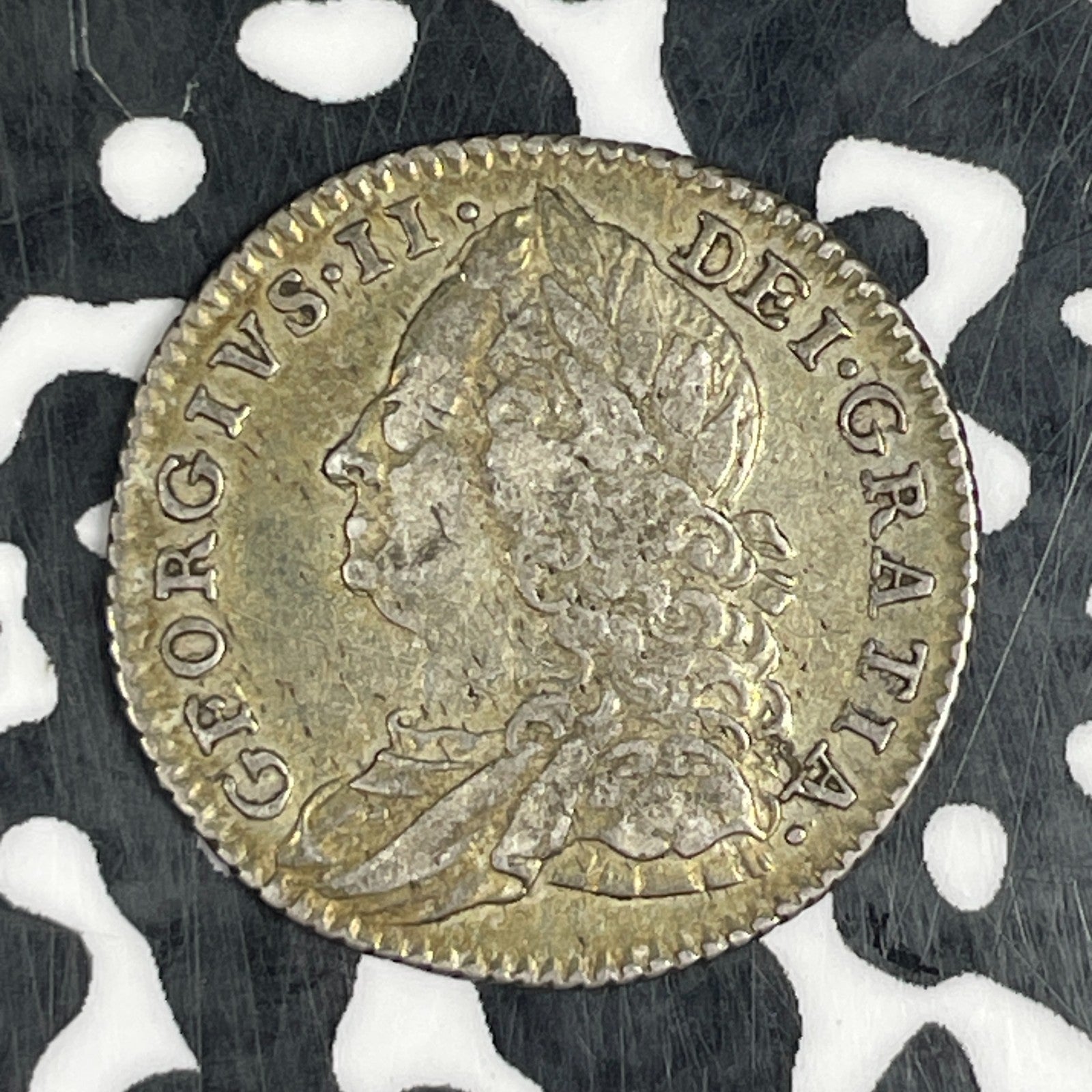 1758 Great Britain George II 6 Pence Sixpence Lot#JM0638 Silver! Nice!