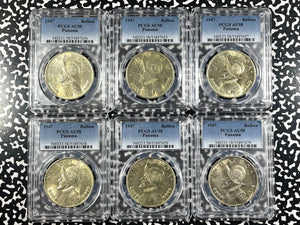 1947 Panama 1 Balboas PCGS AU58 (6 Available) (1 Coin Only) Silver!