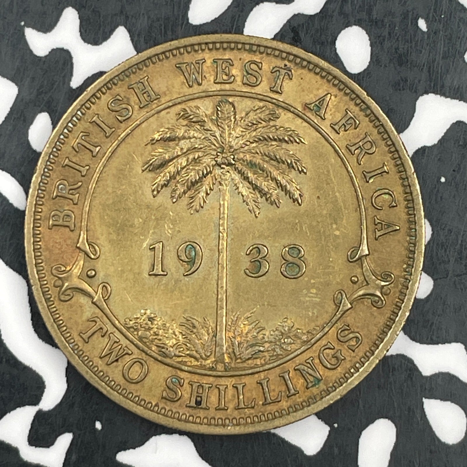 1938 British West Africa 2 Shillings Lot#F8046