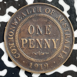 1919 Australia 1 Penny Lot#E3951 No Dots