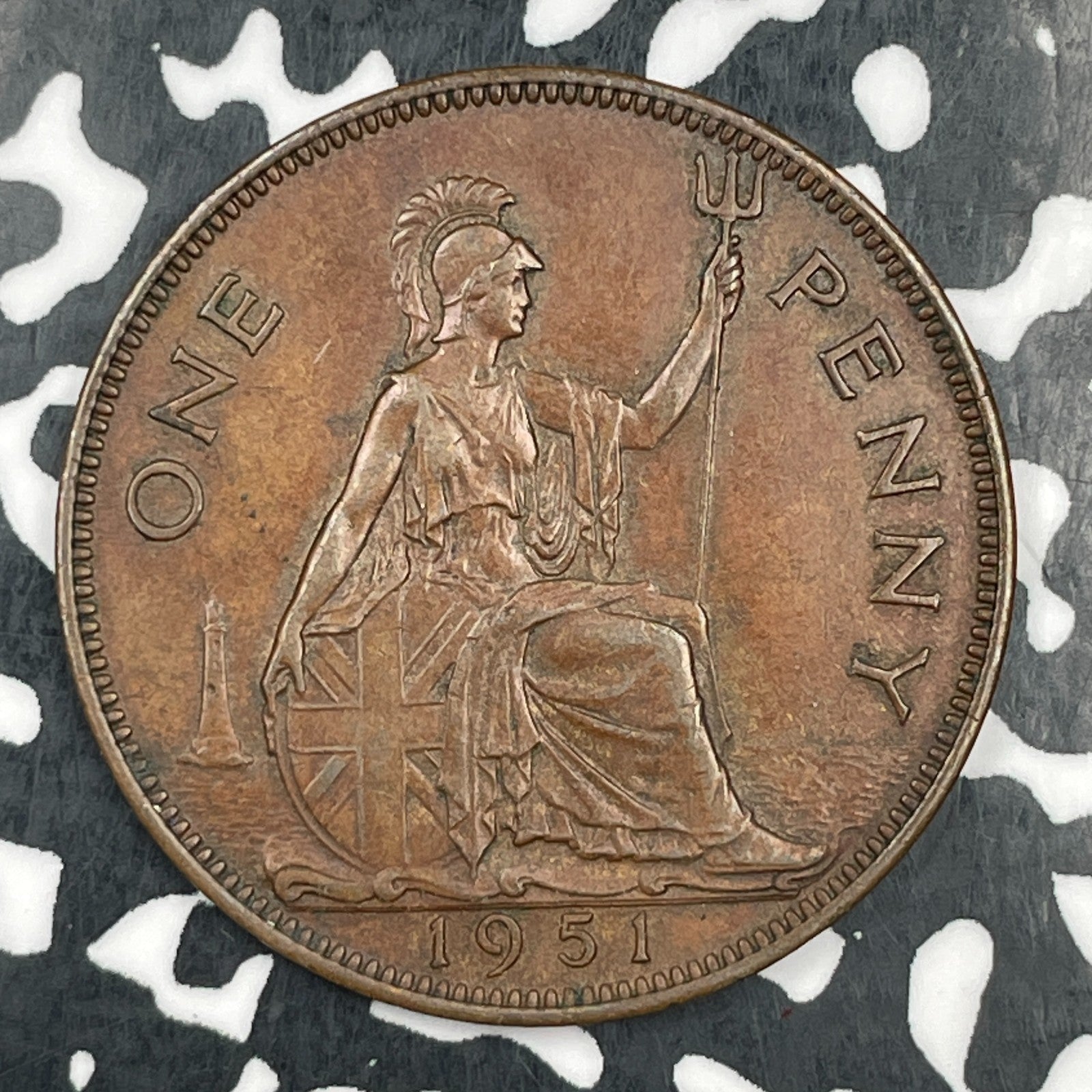 1951 Great Britain 1 Penny Lot#F8717 Key Date!